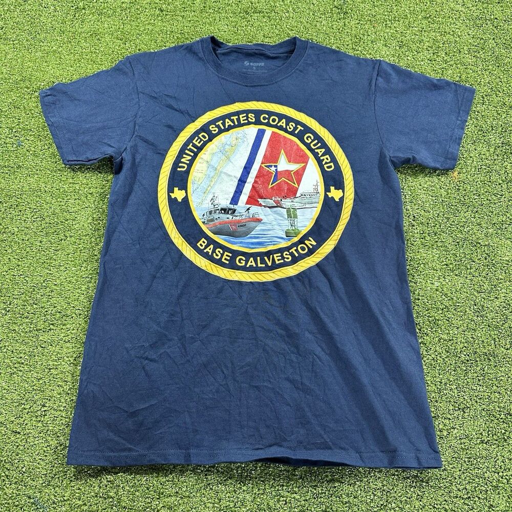 COAST GUARD STATION GALVESTON SHIRT Size S NWOT SOFFE